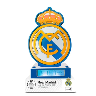 Lampara Despertador 3D Real Madrid