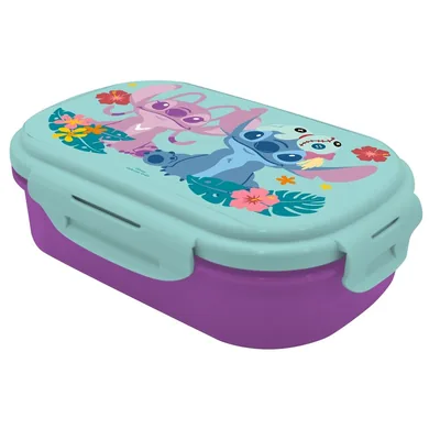 Sandwichera + Cubierto Stitch Disney
