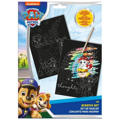 Set papeleria Scratch Art Patrulla Canina Paw Patrol