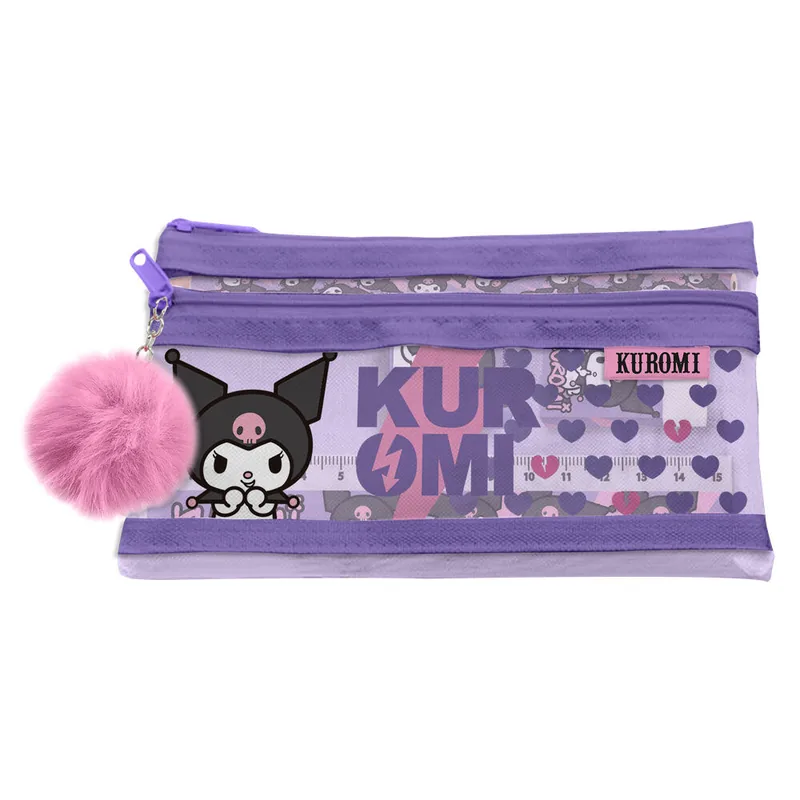 Set papeleria portatodo Kuromi Hello Kitty