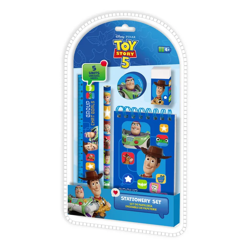 Set papeleria Toy Story Disney Pixar 5pzs
