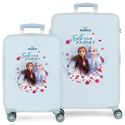 Set 2 maletas trolley ABS Trust Your Journey Frozen Disney 55/65cm
