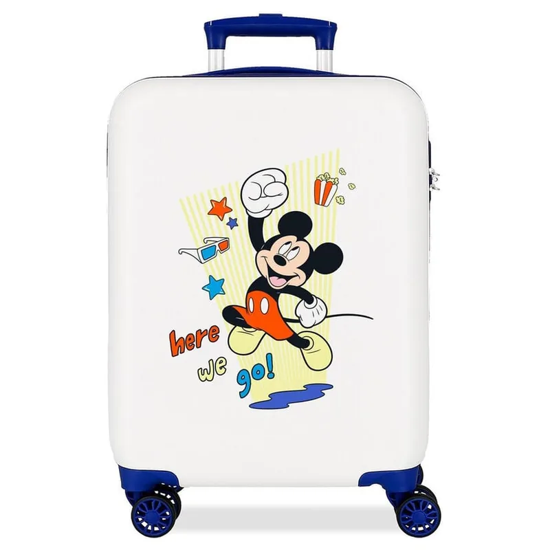 Maleta trolley ABS Here We Go Mickey Disney 55cm