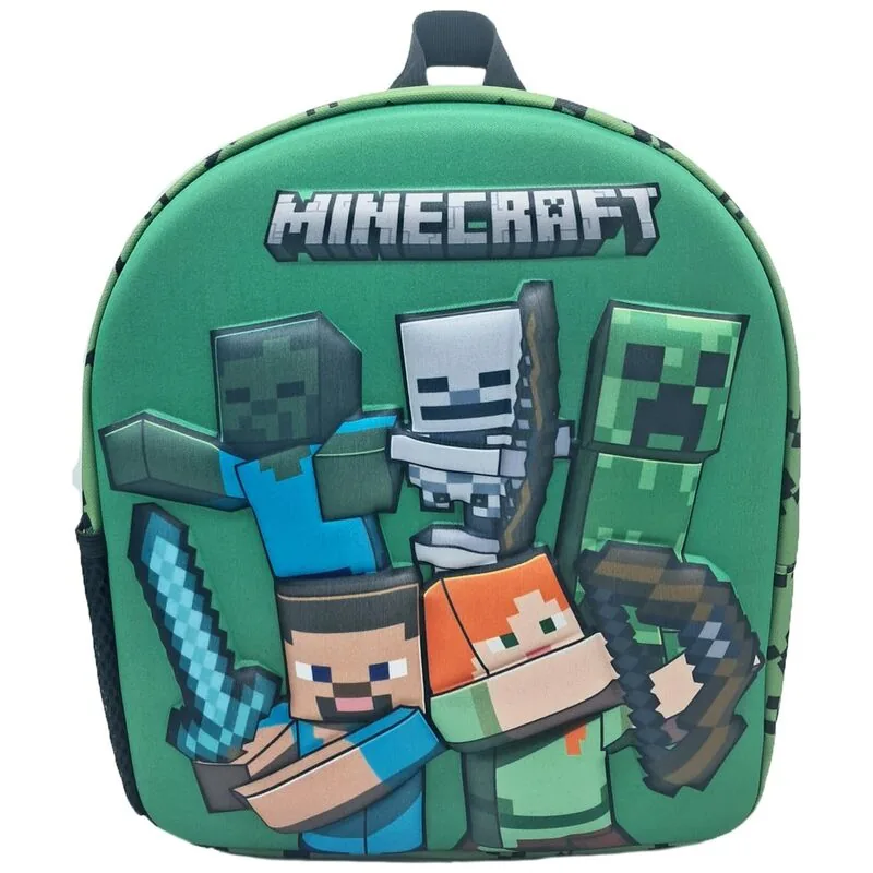 Mochila 3D Minecraft 30cm