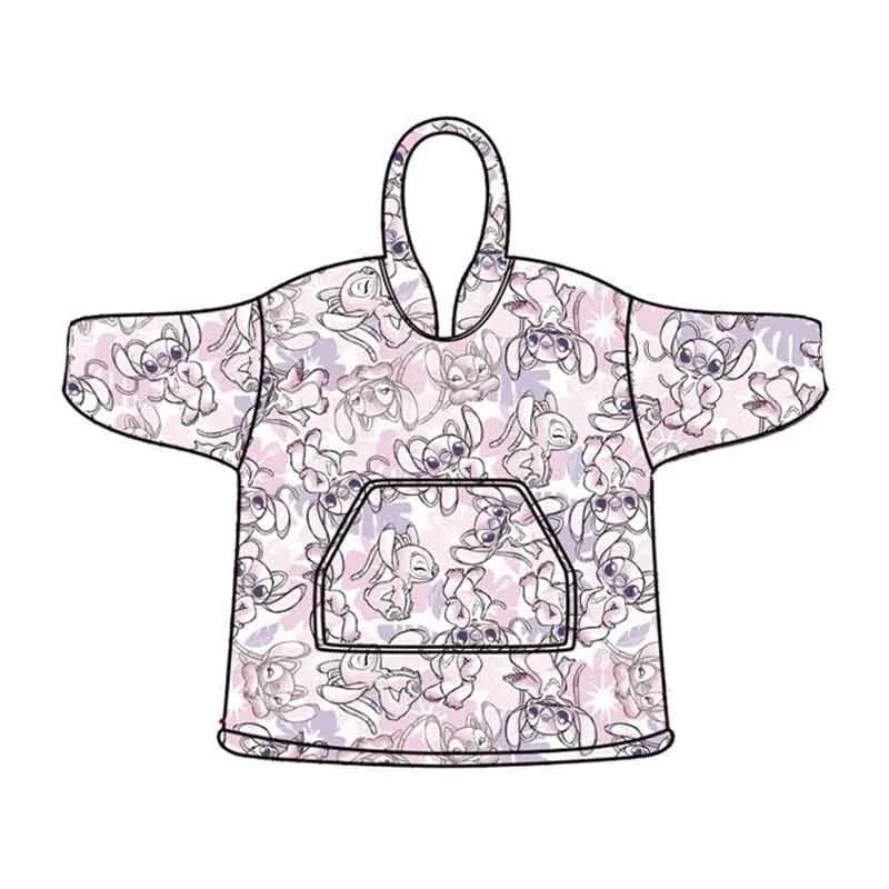 Bata sudadera oversize Angel Stitch Disney infantil