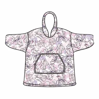 Bata sudadera oversize Angel Stitch Disney adulto