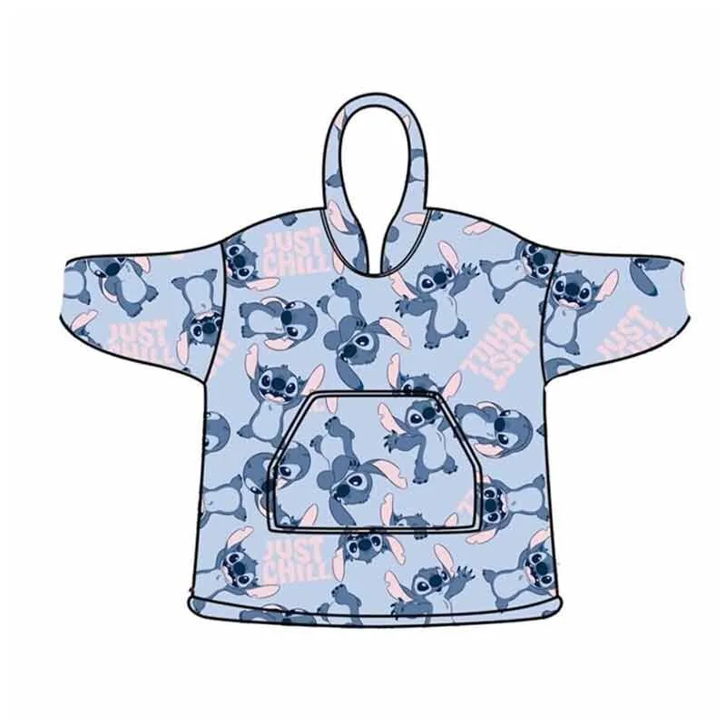 Bata sudadera oversize Stitch Disney infantil