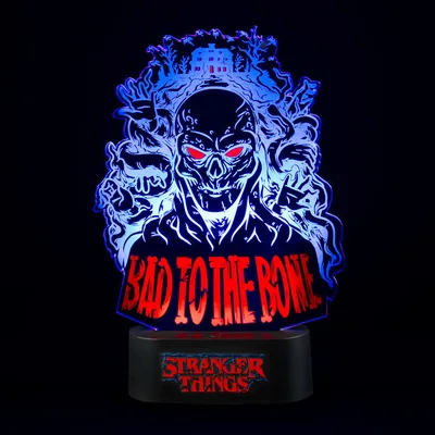 Lampara Led Bad To the Bone Stranger Things