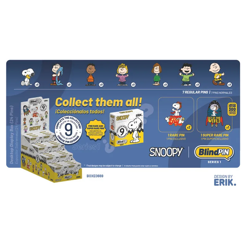 Pin misterioso coleccionable Snoopy BlindPIN