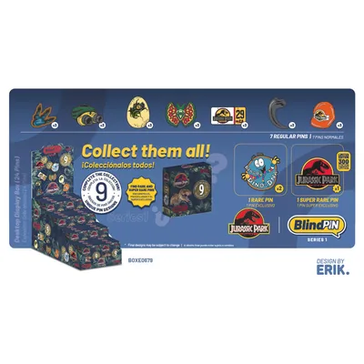 Pin misterioso coleccionable Jurassic Park BlindPIN