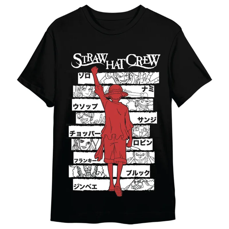 Camiseta Monkey D. Luffy Straw Hat Crew One Piece adulto