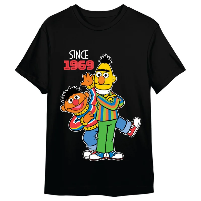 Camiseta Epi y Blas 1969 Barrio Sesamo adulto