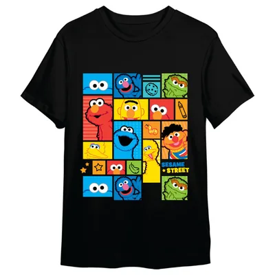 Camiseta Personajes Barrio Sesamo adulto