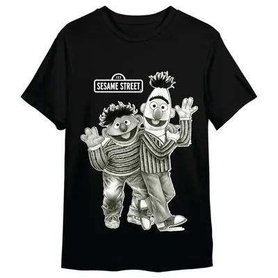 Camiseta Epi y Blas Barrio Sesamo adulto