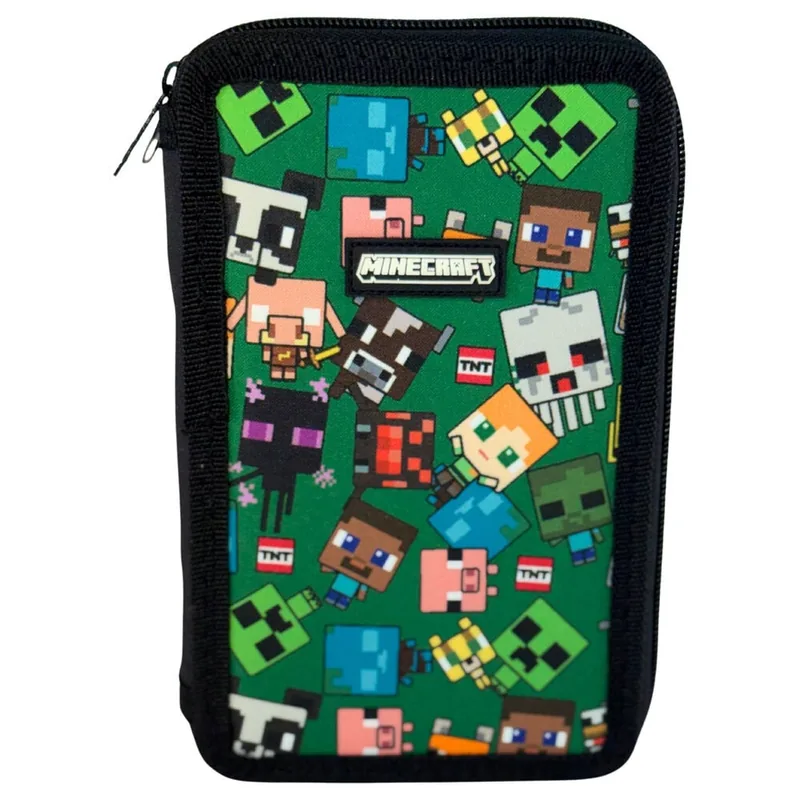 Bolsa cremallera Characters Minecraft triple