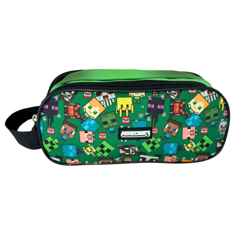 Bolsa cremallera Characters Minecraft triple