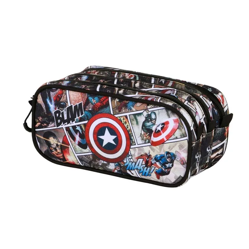 Portatodo Comic Capitan America Marvel triple