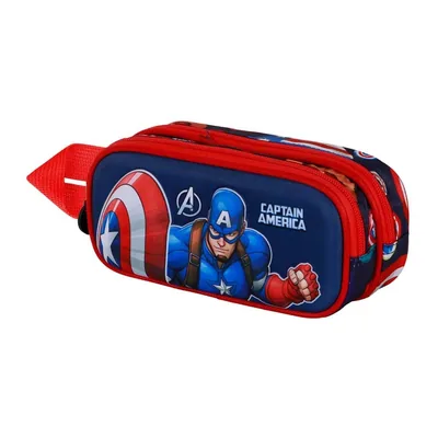 Portatodo 3D Patriot Capitan America Marvel doble