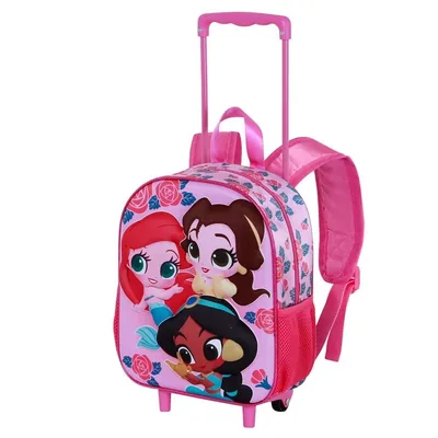 Trolley 3D Flowers Princesas Disney 34cm