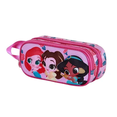 Portatodo 3D Flowers Princesas Disney doble