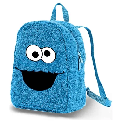 Mochila peluche Monstruo de las Galletas Barrio Sesamo 25cm