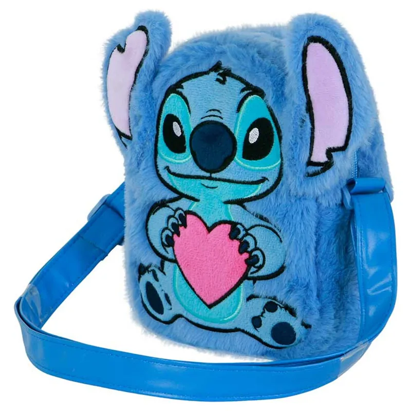 Bolso peluche Corazon Stitch Disney