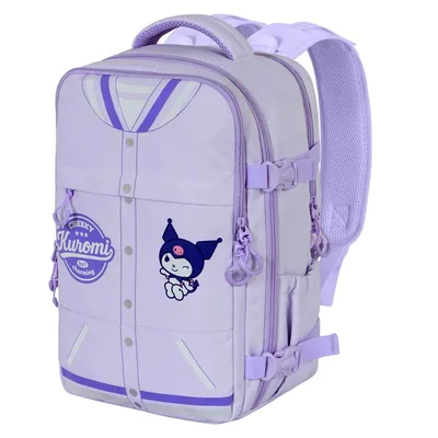 Mochila Varsity Kuromi Hello Kitty and Friends 40cm