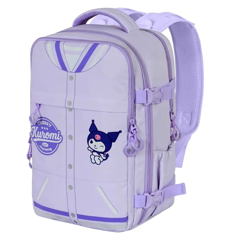 Mochila Varsity Kuromi Hello Kitty and Friends 40cm