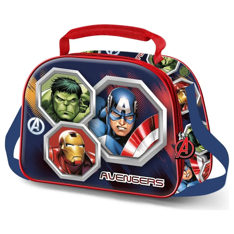 Bolsa portameriendas 3D Assemble Vengadores Avengers Marvel