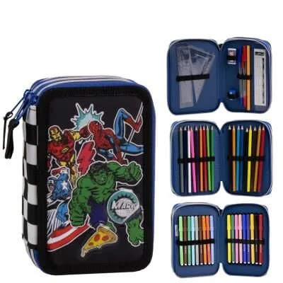 Plumier Los Vengadores Avengers Marvel triple