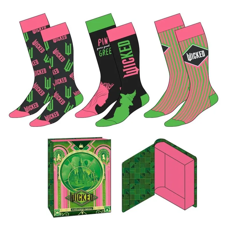 Set 3 calcetines Wicked adulto