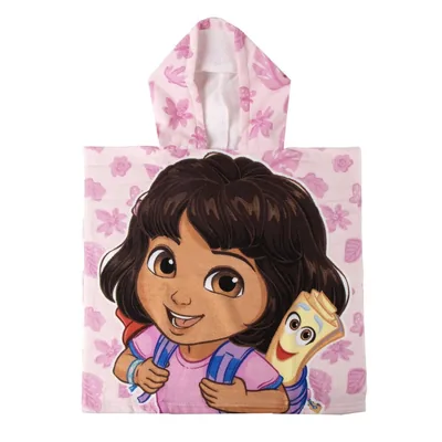 Poncho toalla Dora la Exploradora microfibra