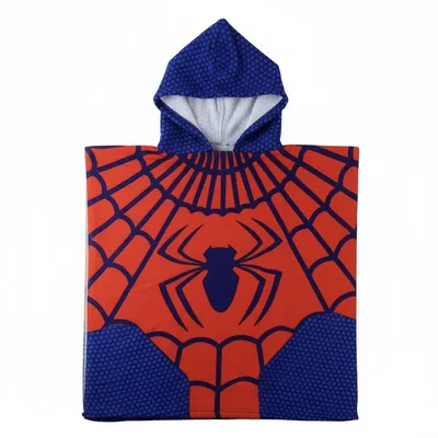 Poncho toalla Spiderman Marvel microfibra