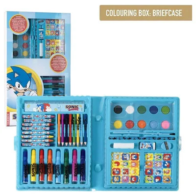 Estuche papeleria coloreable Sonic the Hedgehog