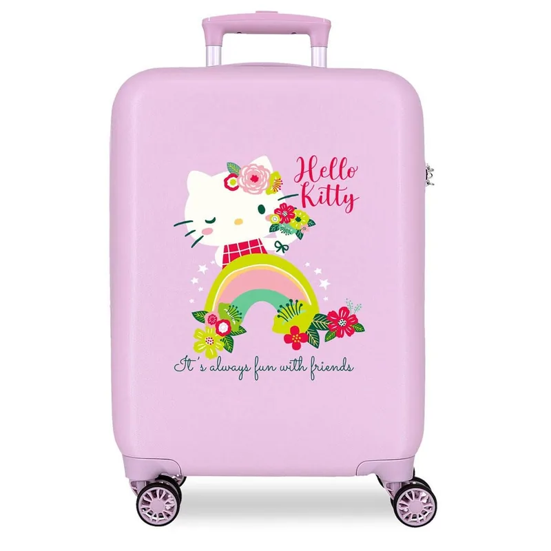 Maleta trolley ABS Always Fun With Friends Hello Kitty 55cm