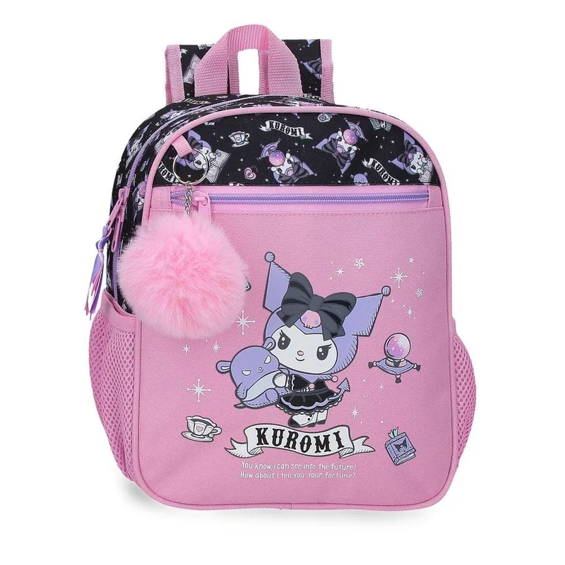 Mochila Fortune Telling Kuromi Hello Kitty 28cm adaptable