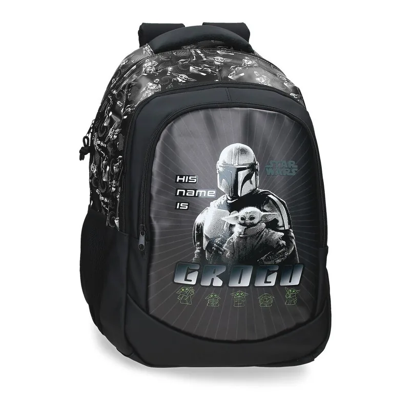Mochila His Name is Grogu Mandalorian Star Wars 46cm adaptable
