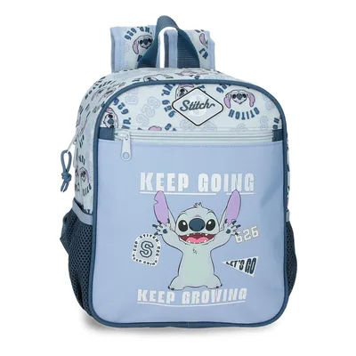 Mochila Keep Going Stitch Disney 28cm adaptable