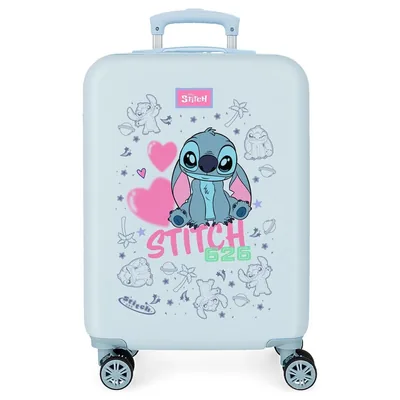 Maleta trolley ABS Hearts Stitch Disney 55cm