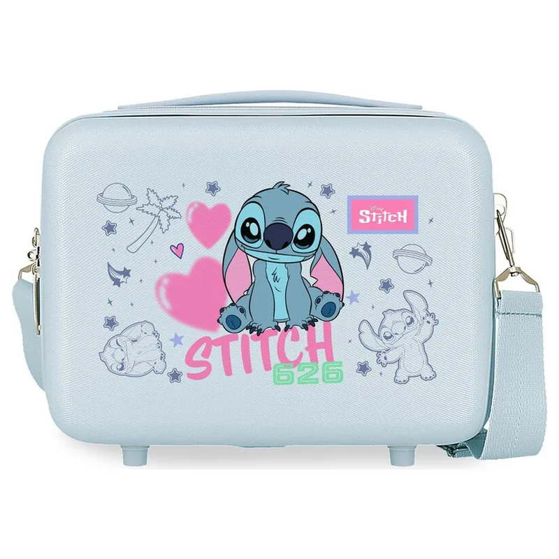 Neceser adaptable ABS Hearts Stitch Disney 29cm