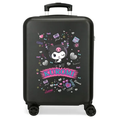 Maleta trolley ABS Retropop Kuromi Hello Kitty 55cm