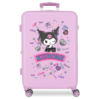Maleta trolley ABS Retropop Kuromi Hello Kitty 65cm