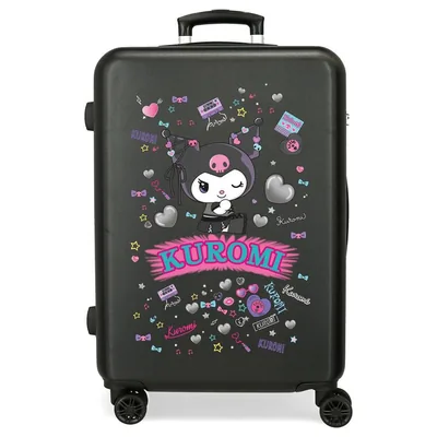Maleta trolley ABS Retropop Kuromi Hello Kitty 65cm