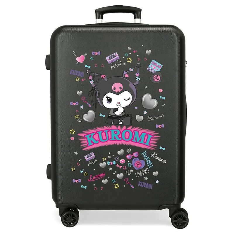 Maleta trolley ABS Retropop Kuromi Hello Kitty 65cm