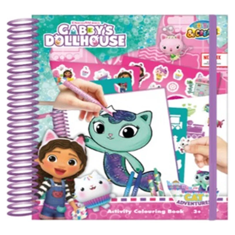 Libro dibujo y actividades La Casa de Muñecas de Gabby