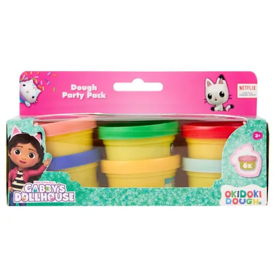 Blister 6 mini botes plastilina La Casa de Muñecas de Gabby