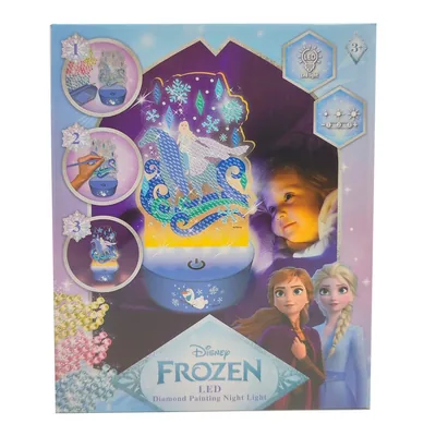 Figura para pintar luz LED Frozen Disney