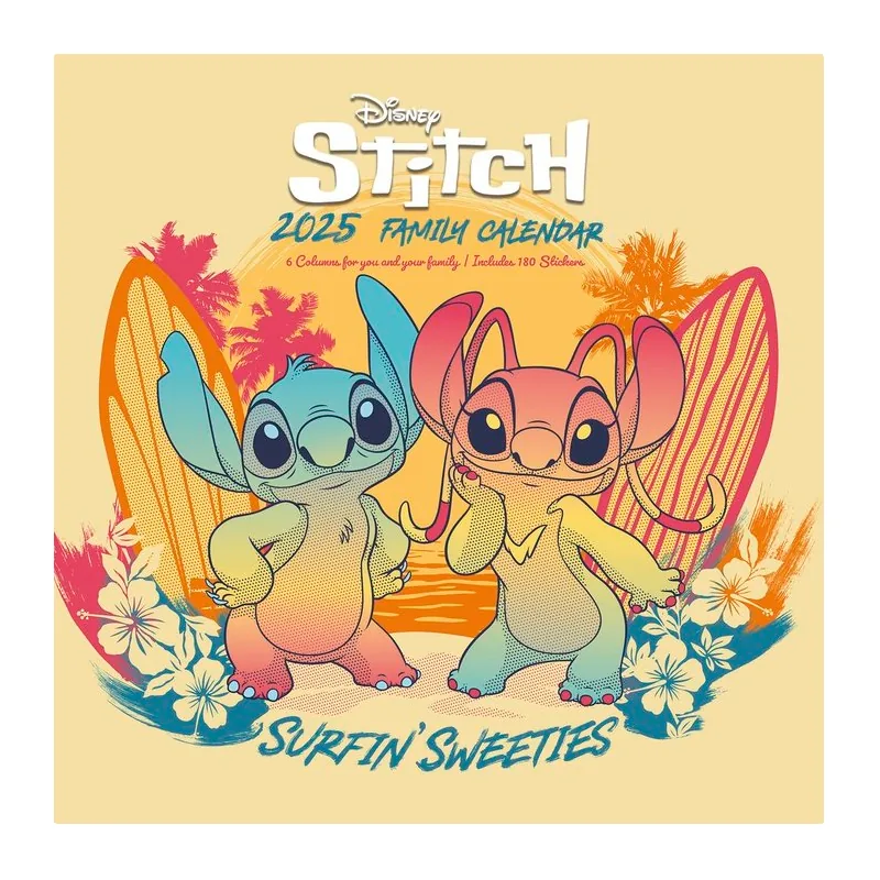 Calendario planificador familiar Stitch Disney